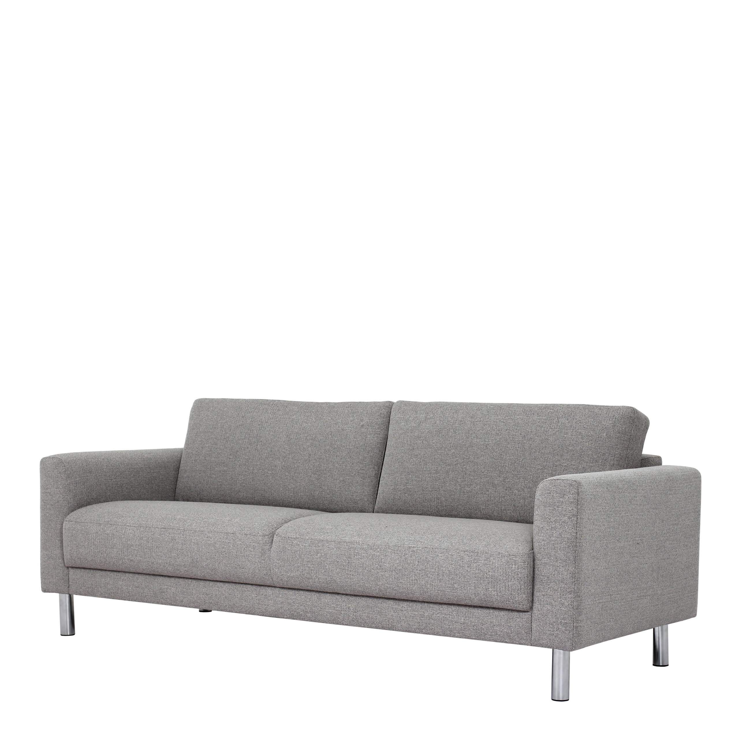 Cleveland 3-Seater Sofa in Nova Light Grey - Image 2
