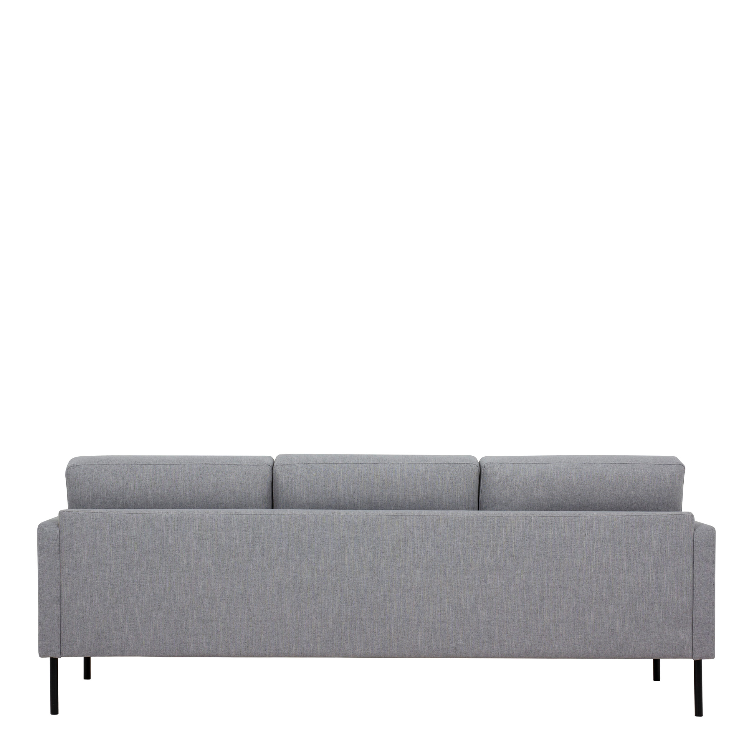 Larvik 3 Seater Sofa - Grey, Black Legs - Image 4