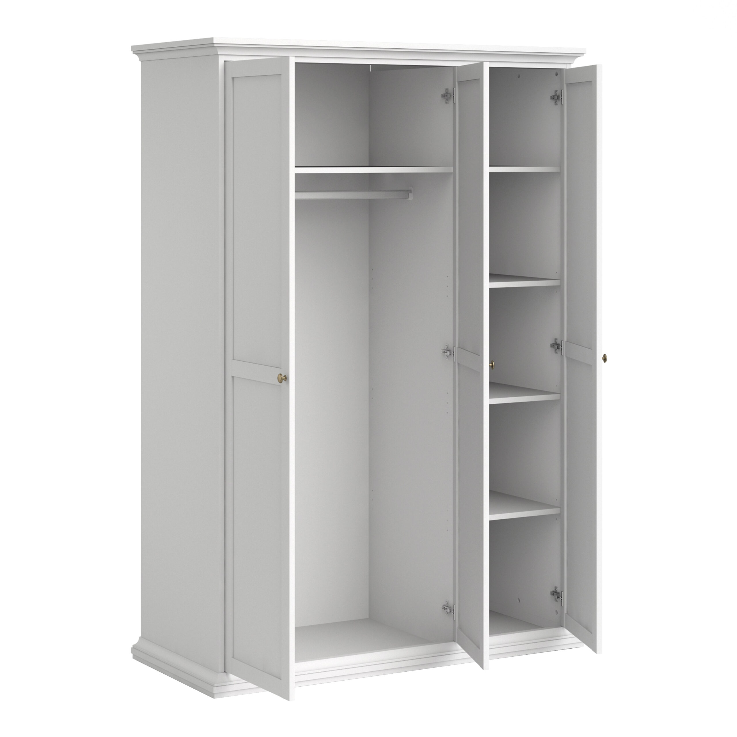 Paris Wardrobe with 3 Doors in White - Image 4