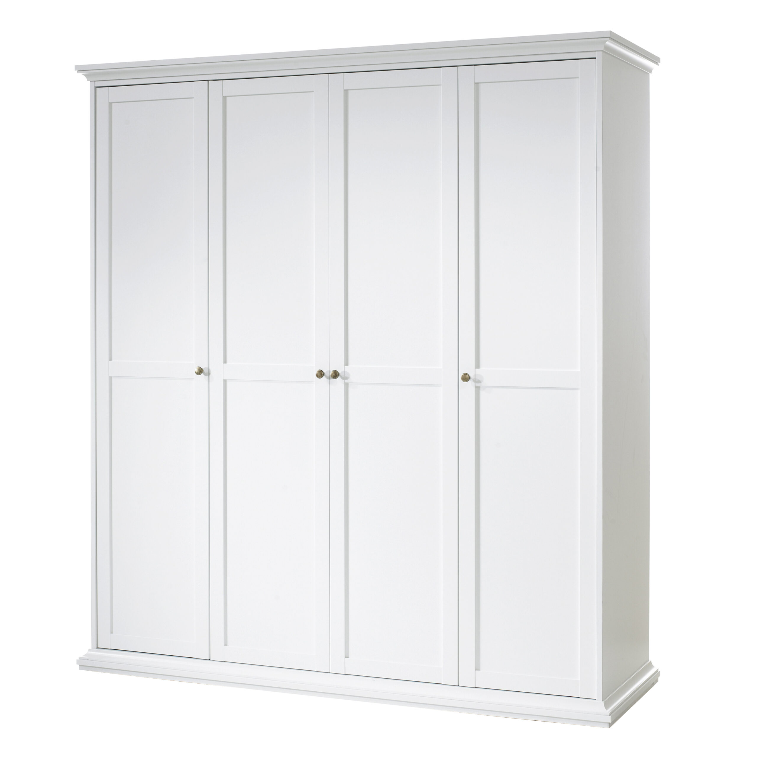 Paris Wardrobe with 4 Doors in White - Image 3
