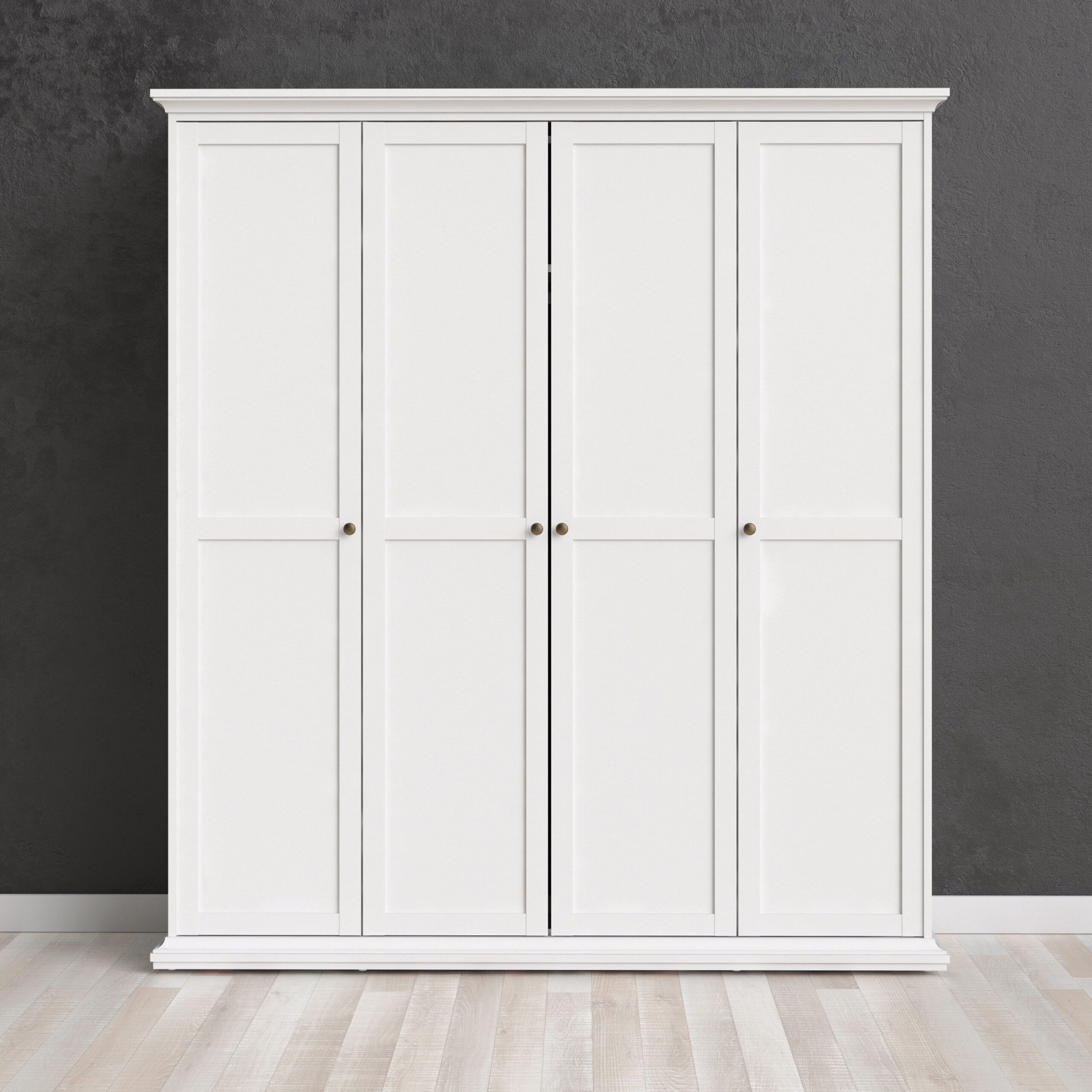 Paris Wardrobe with 4 Doors in White - Image 5