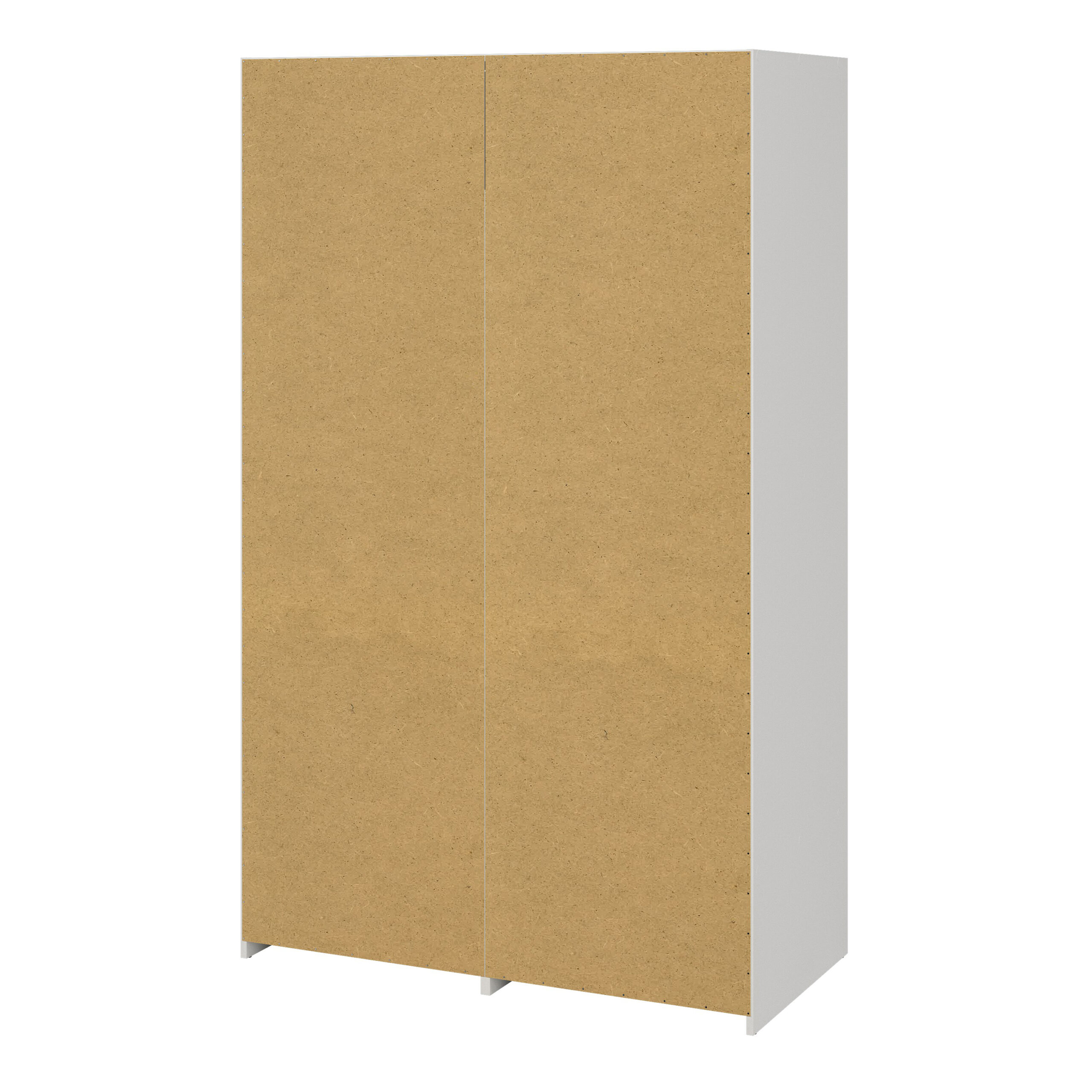 Line Wardrobe with 2 Doors + 2 Drawers in White and Jackson Hickory Oak - Image 4