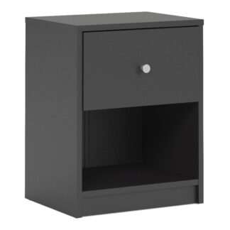 May Bedside 1 Drawer in Black