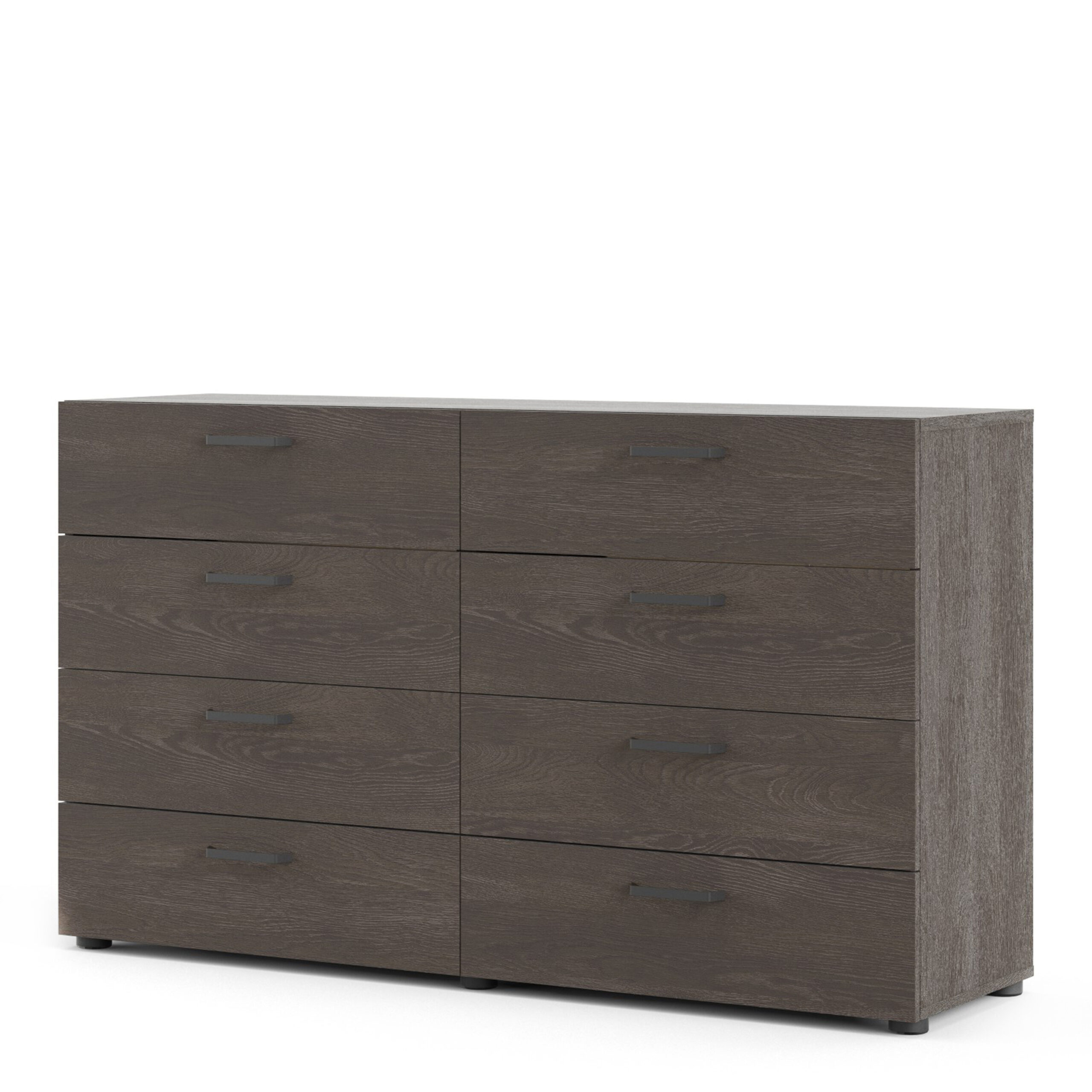 Dallas Double dresser 8 drawers Rovere Gessato Dark Oak - Image 3