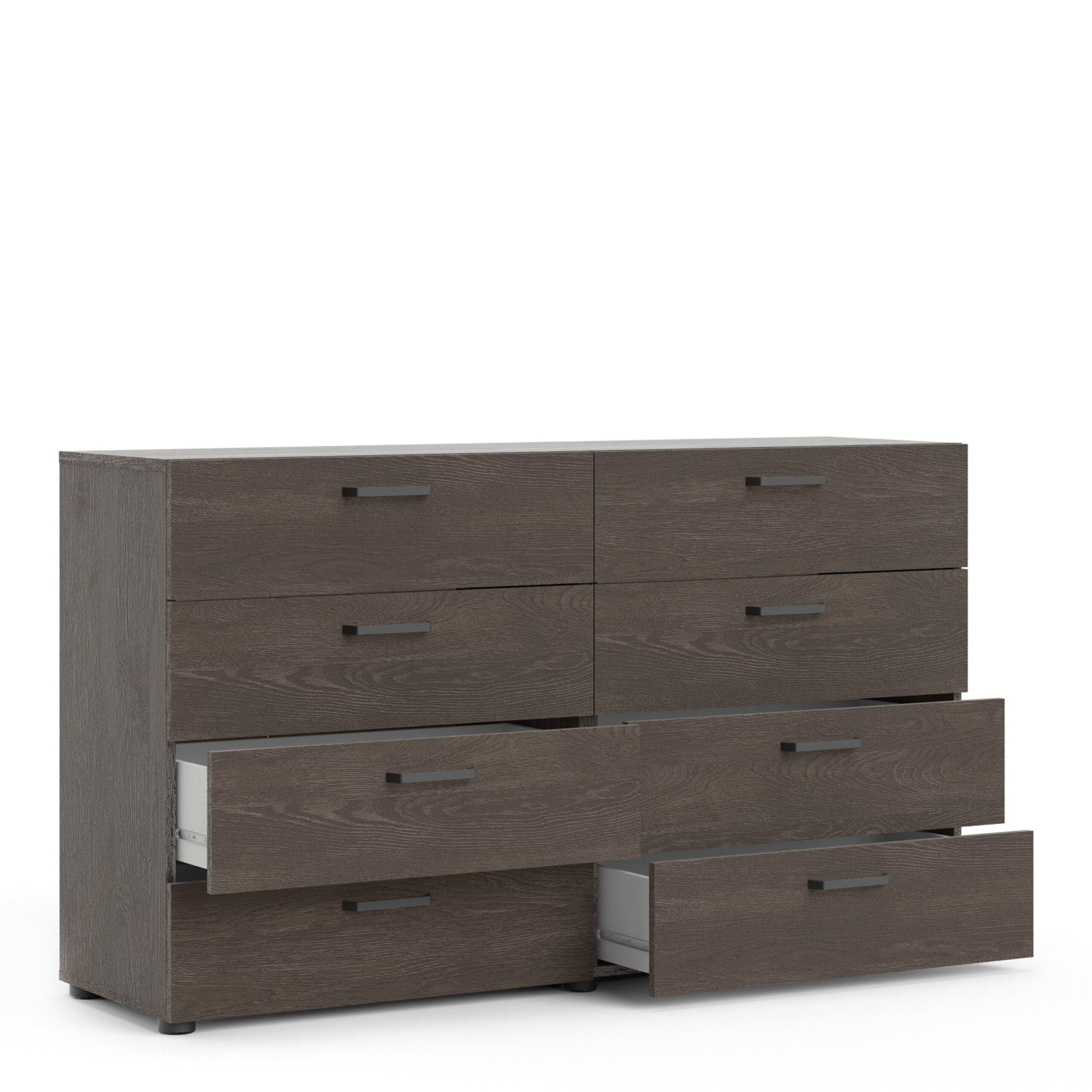 Dallas Double dresser 8 drawers Rovere Gessato Dark Oak - Image 4