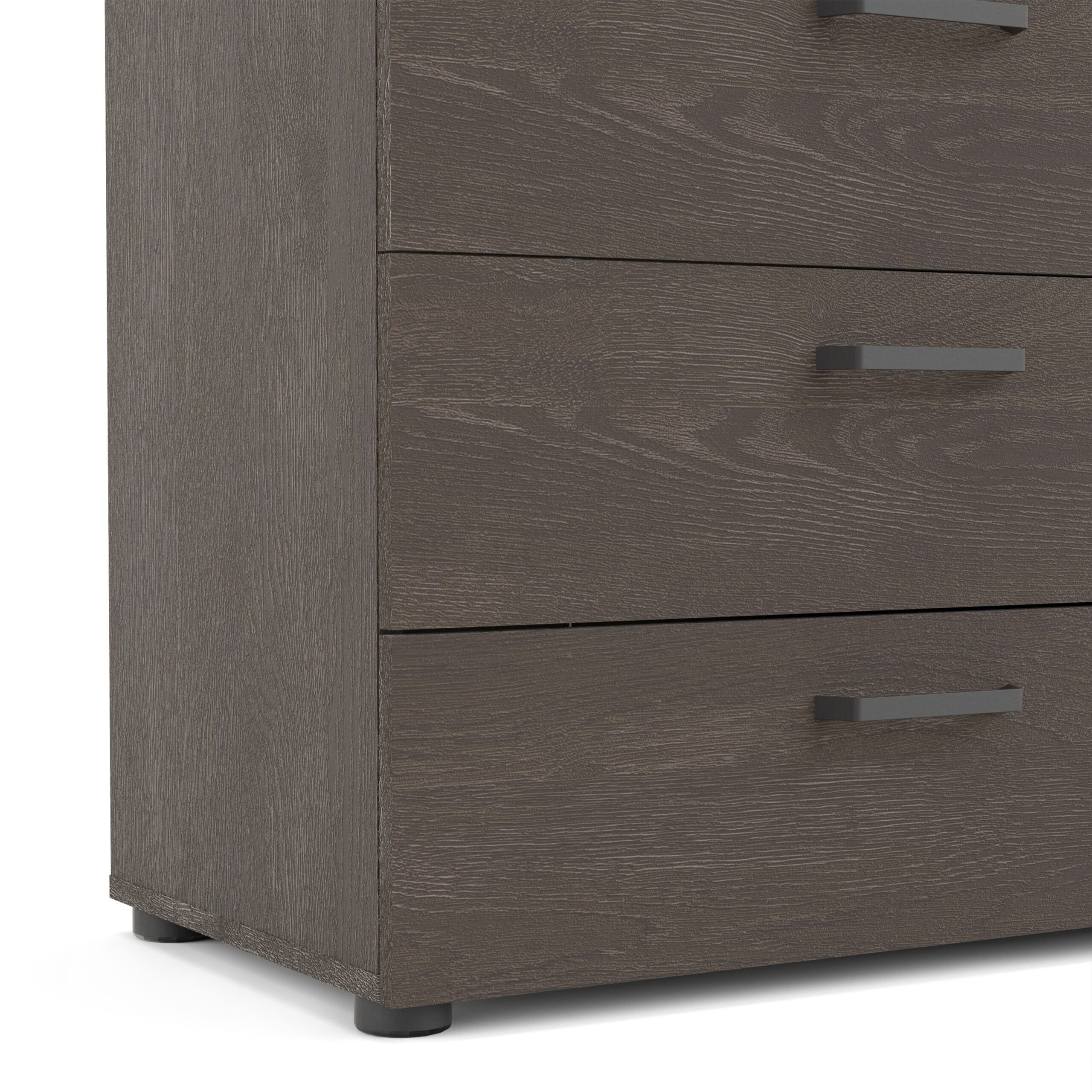 Dallas Double dresser 8 drawers Rovere Gessato Dark Oak - Image 6