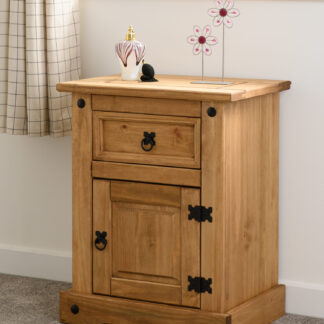 Corona 1 Drawer 1 Door Bedside Cabinet