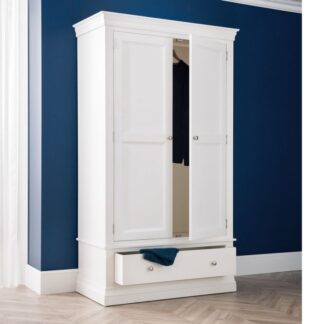 Julian Bowen Clermont 2 Door 1 Drawer Wardrobe