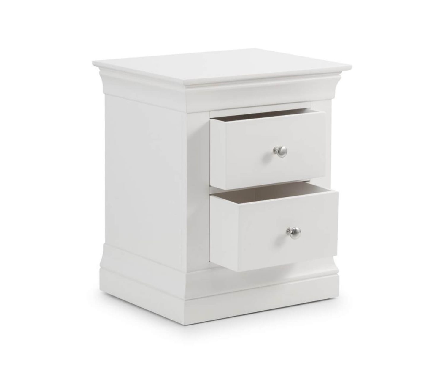 Julian Bowen Clermont 2 Drawer Bedside Cabinet - Image 2