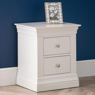 Julian Bowen Clermont 2 Drawer Bedside Cabinet