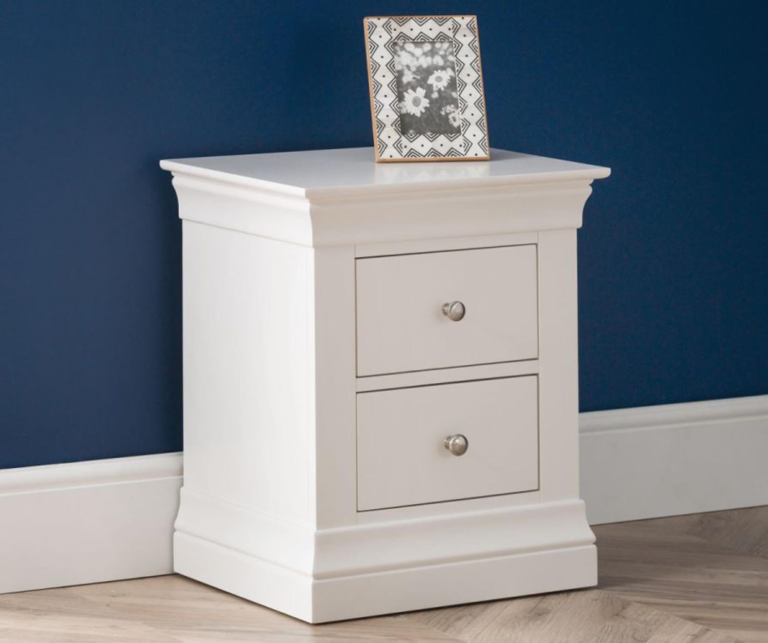 Julian Bowen Clermont 2 Drawer Bedside Cabinet