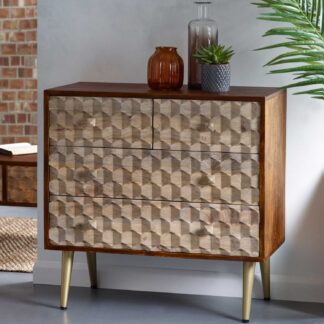Indian Hub Edison 4 Drawer Chest