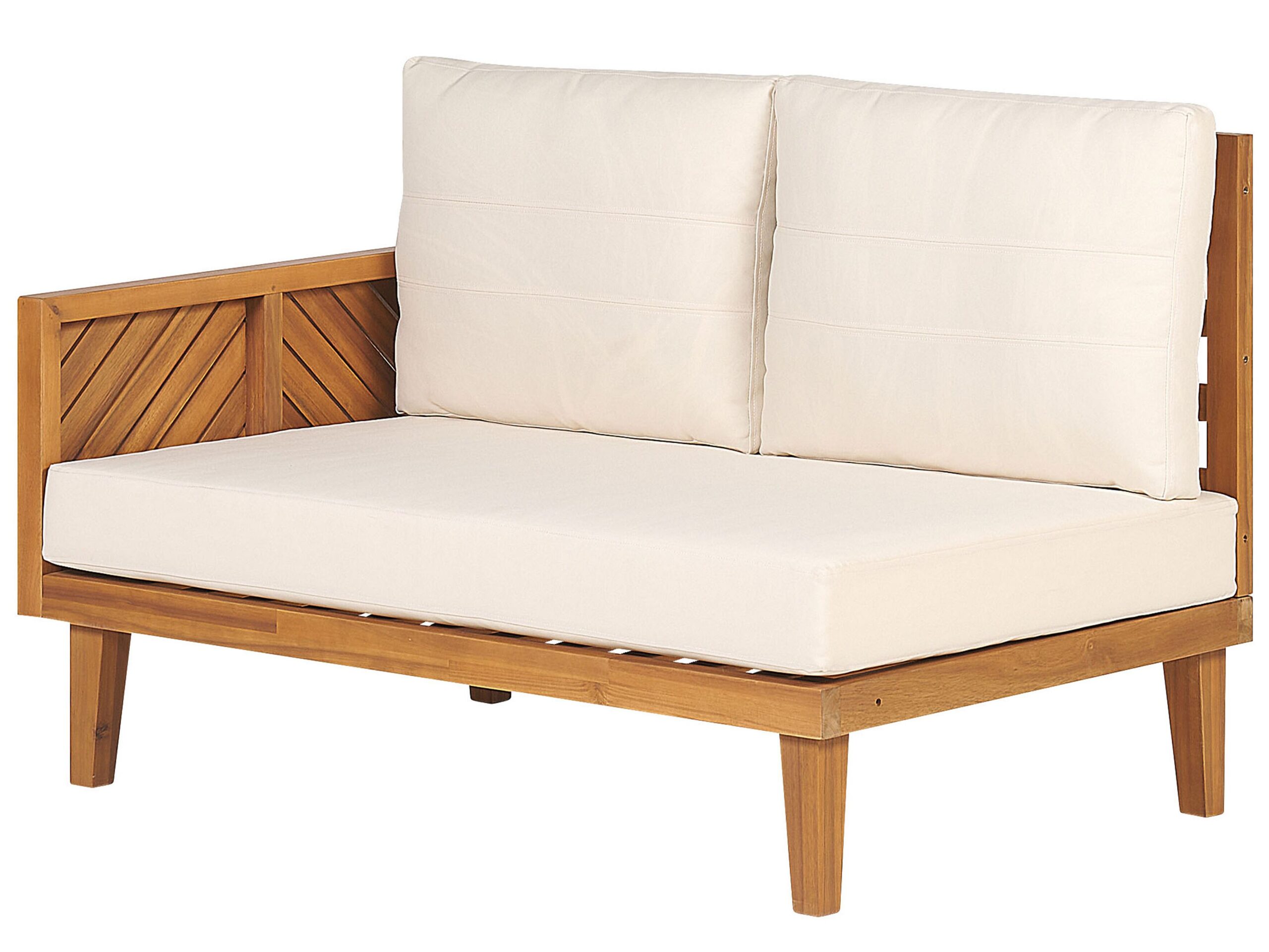Acacia Wood Garden Corner Lounge Set with Cushions - Image 6