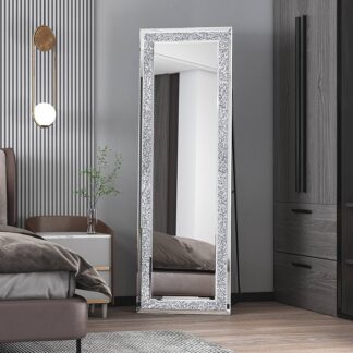 Full Length Crushed Diamond Mirror