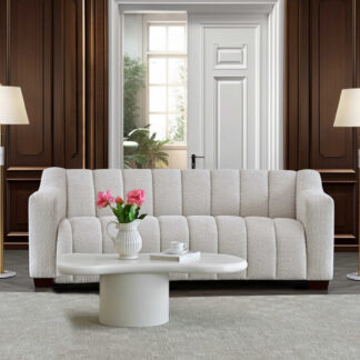Ted Baker Aluxo Astoria 3-Seater Sofa in Oatmeal Boucle Fabric