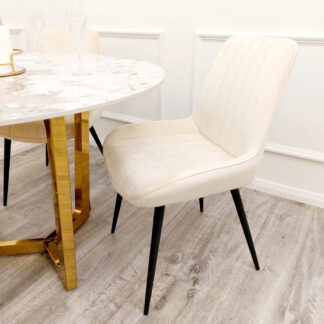 Richmond Cream Velvet Dining Chair