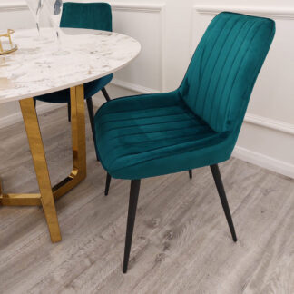 Richmond Teal Velvet Dining Chair