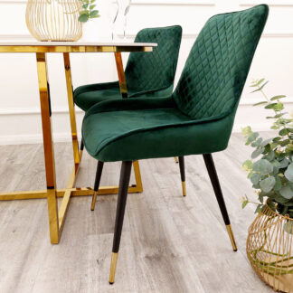 Bentley Luna Velvet Dining Chair in Pair