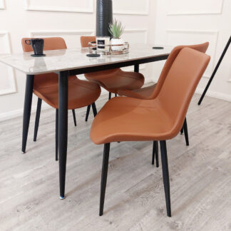Moda Remus Leather Dining Chair (Set of 2)