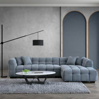 Ted Baker Tribeca Corner Group in Iron Boucle Fabric