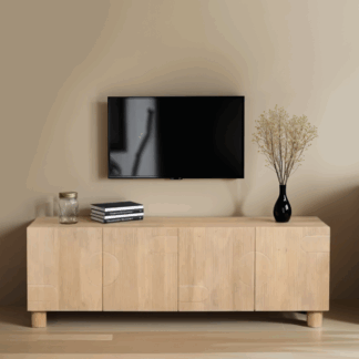 Ted Baker Solid Wood Large Low Board TV Cabinet
