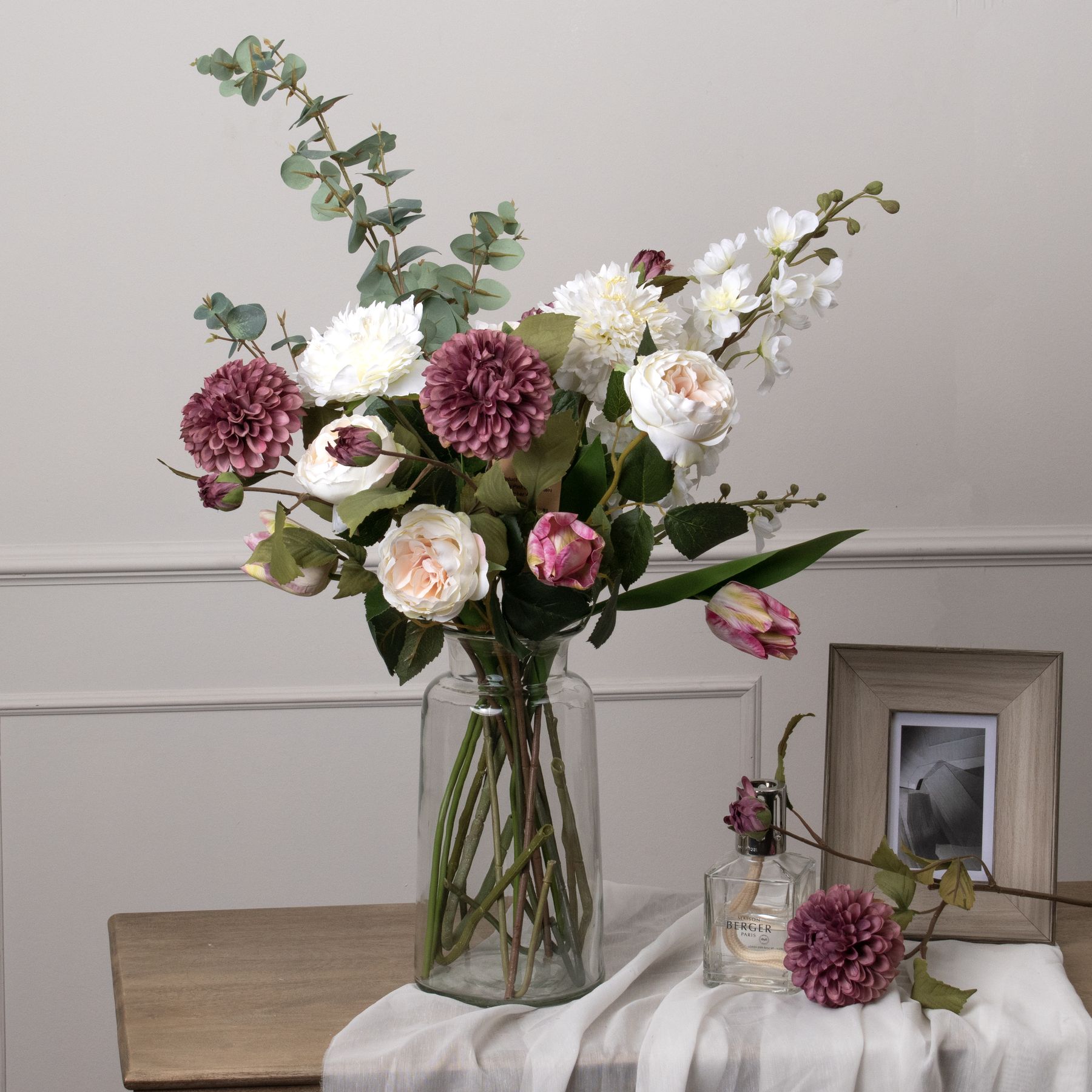 Large Cineraria Eucalyptus Spray - Image 3