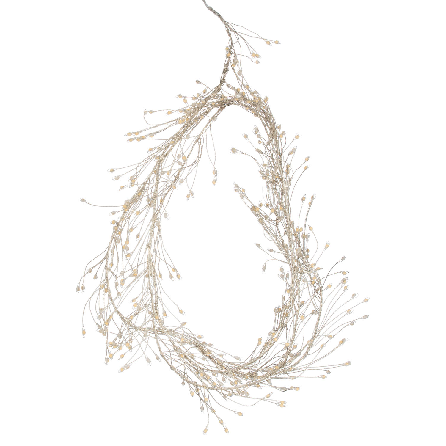 2.75m9ft Plug-In LED 8 Sequence Warm White Cluster String