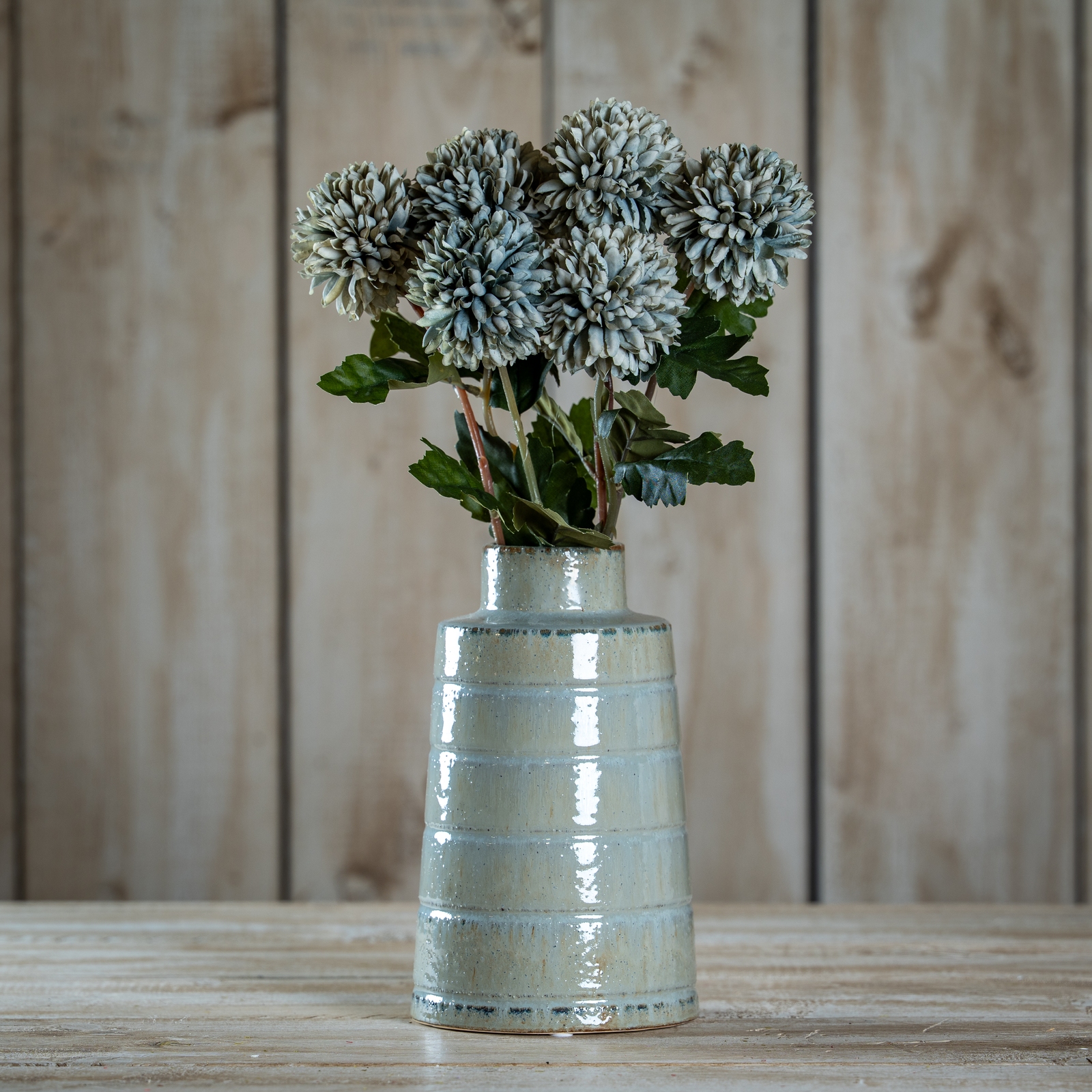 Pale Green Blue Short Chrysanthemum - Image 2