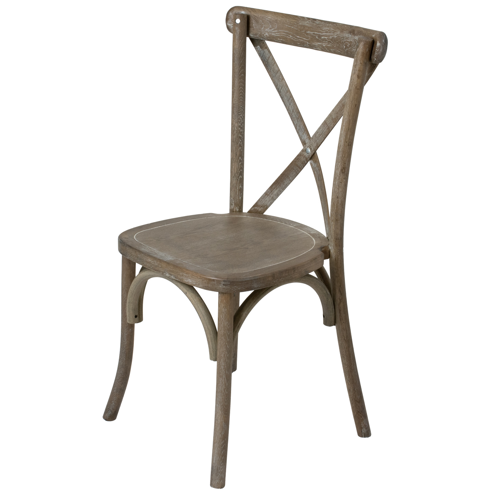 Light Oak Cross Back Dining Chair - Image 2