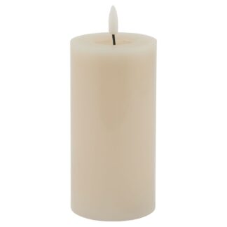 Luxe Collection Melt Effect 3x6 Taupe LED Wax Candle