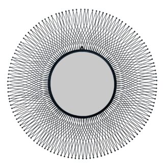 Rio Black Large Wire Mirror
