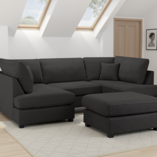 Carnaby Sofa Black U Shape Corner 1 High Res.png