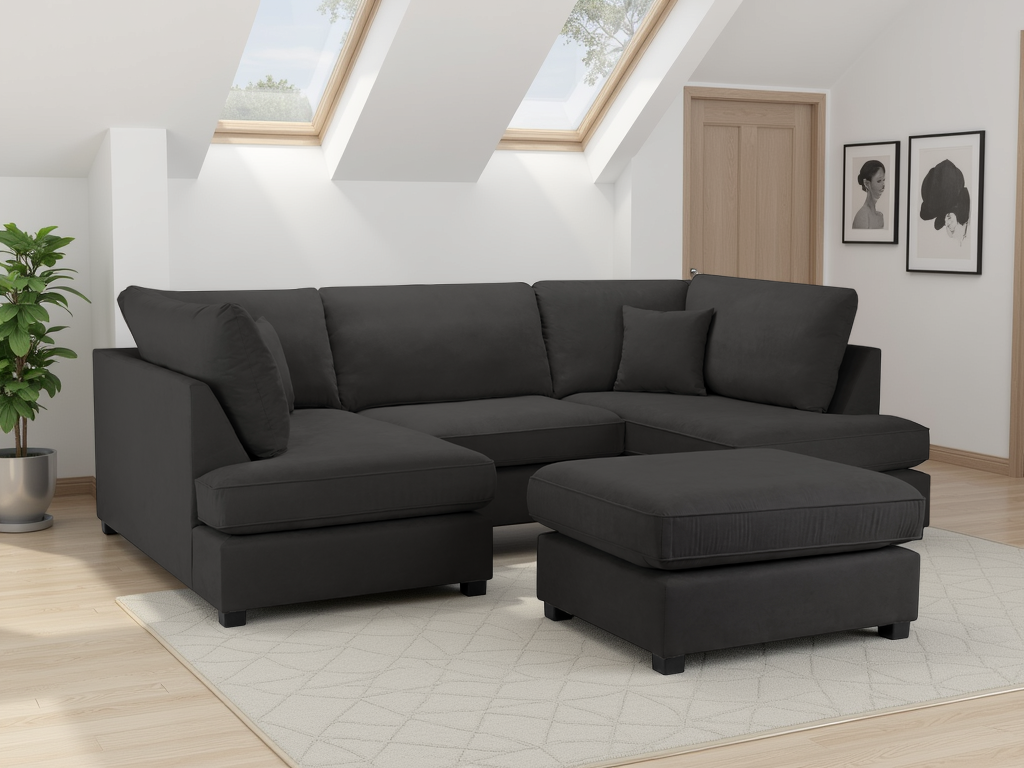 Carnaby Sofa Black U Shape Corner 1 High Res.png